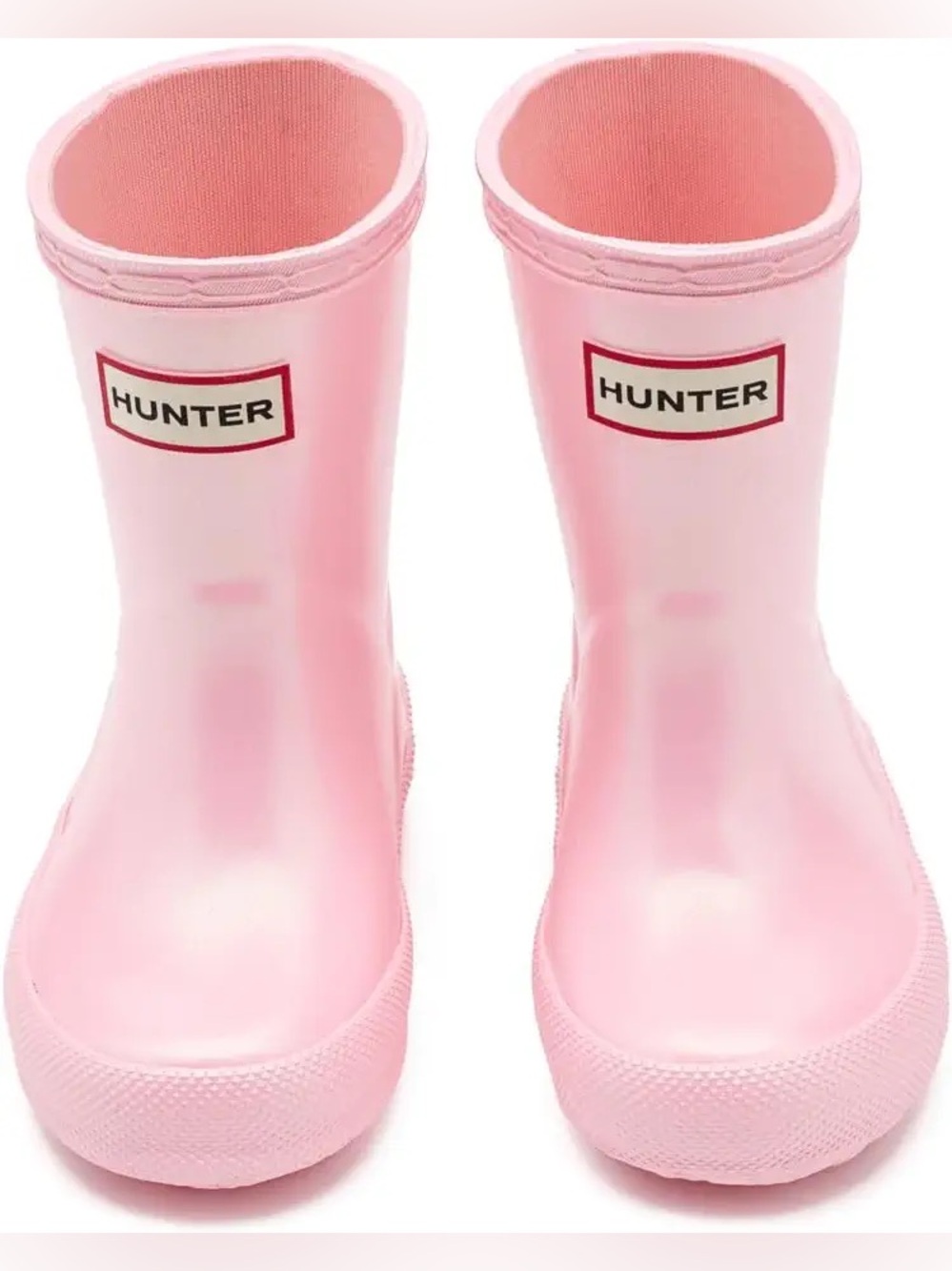 Hunter Kids First Nebula Rain Boots Pink Iridescent Size US 6 Waterproof